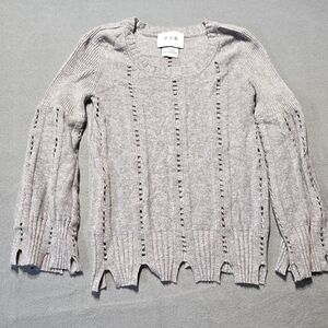 JED Pure Cashmere Stylish Gray Sweater for Women Small PTP 19 EUC